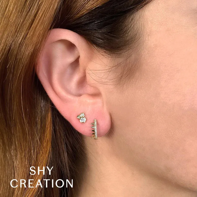 Diamond Honeycomb Studs