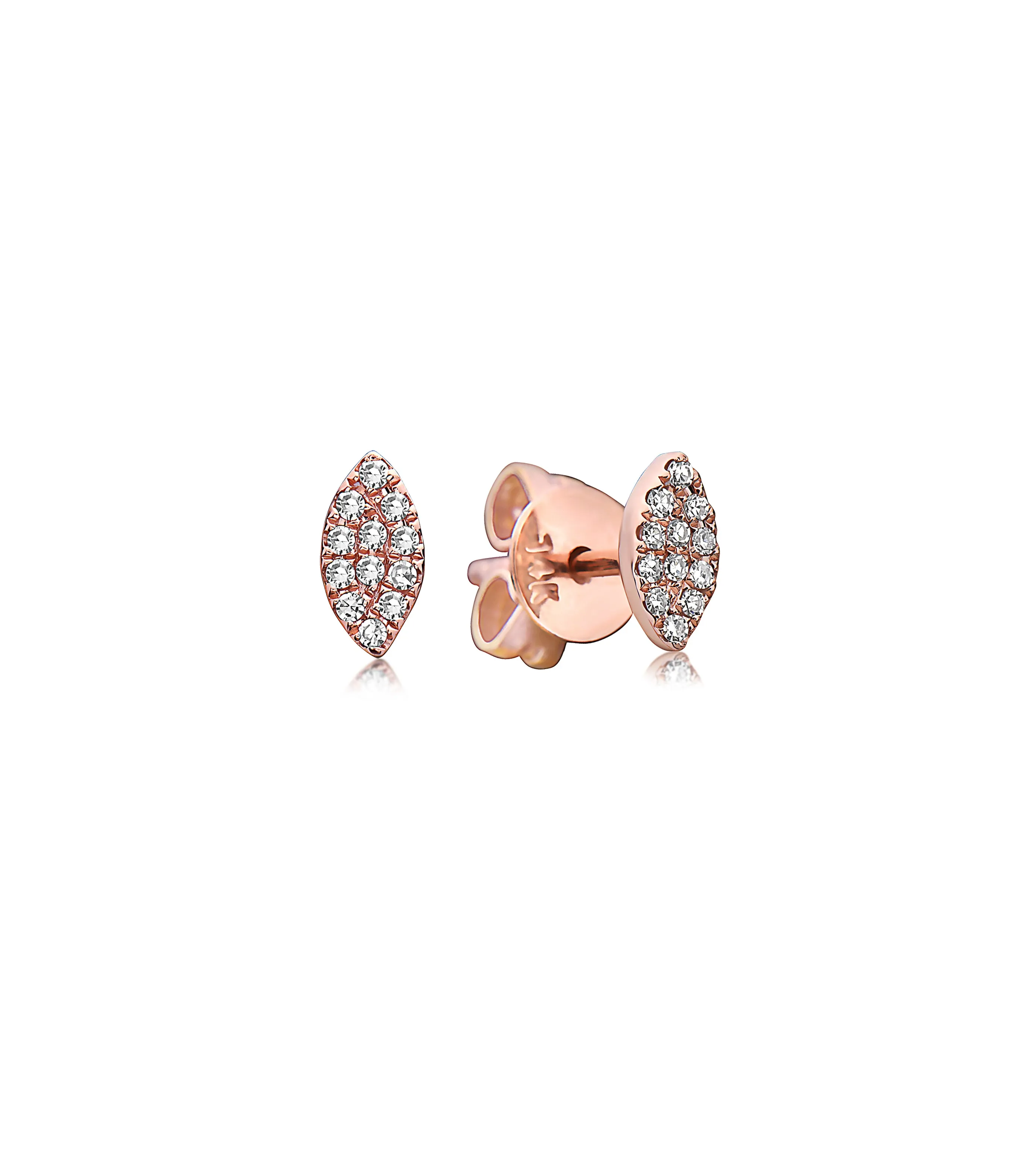 Diamond Marquise Stud Earring