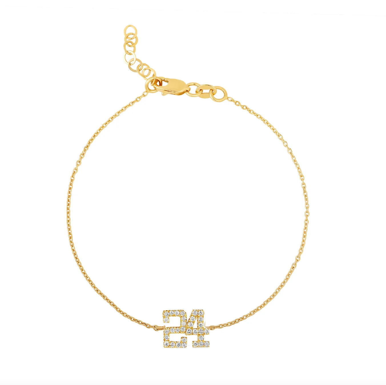 Diamond Number Bracelet