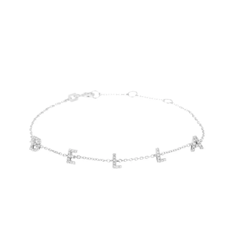 Diamond Pavé Personalized Name Bracelet