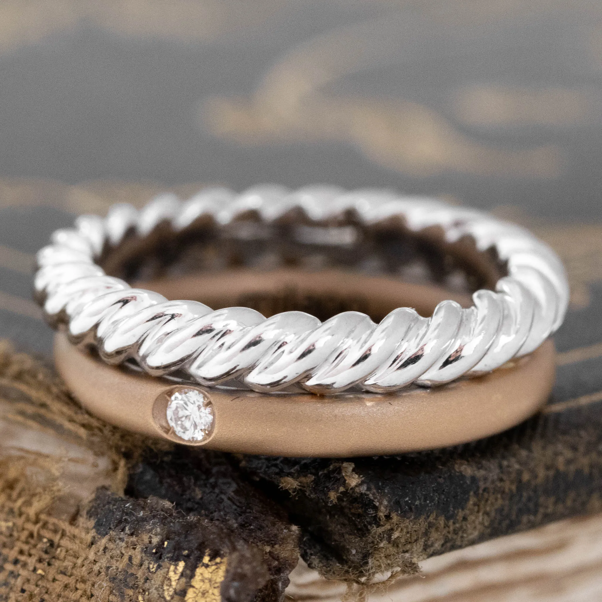 Diamond Rope Band by Pomellato