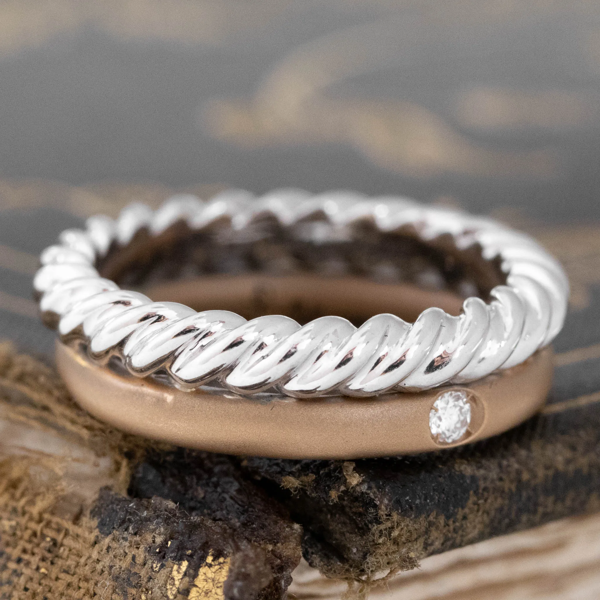 Diamond Rope Band by Pomellato