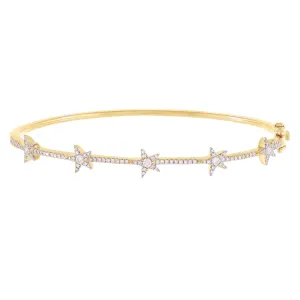 Diamond Stars Bangle 14K
