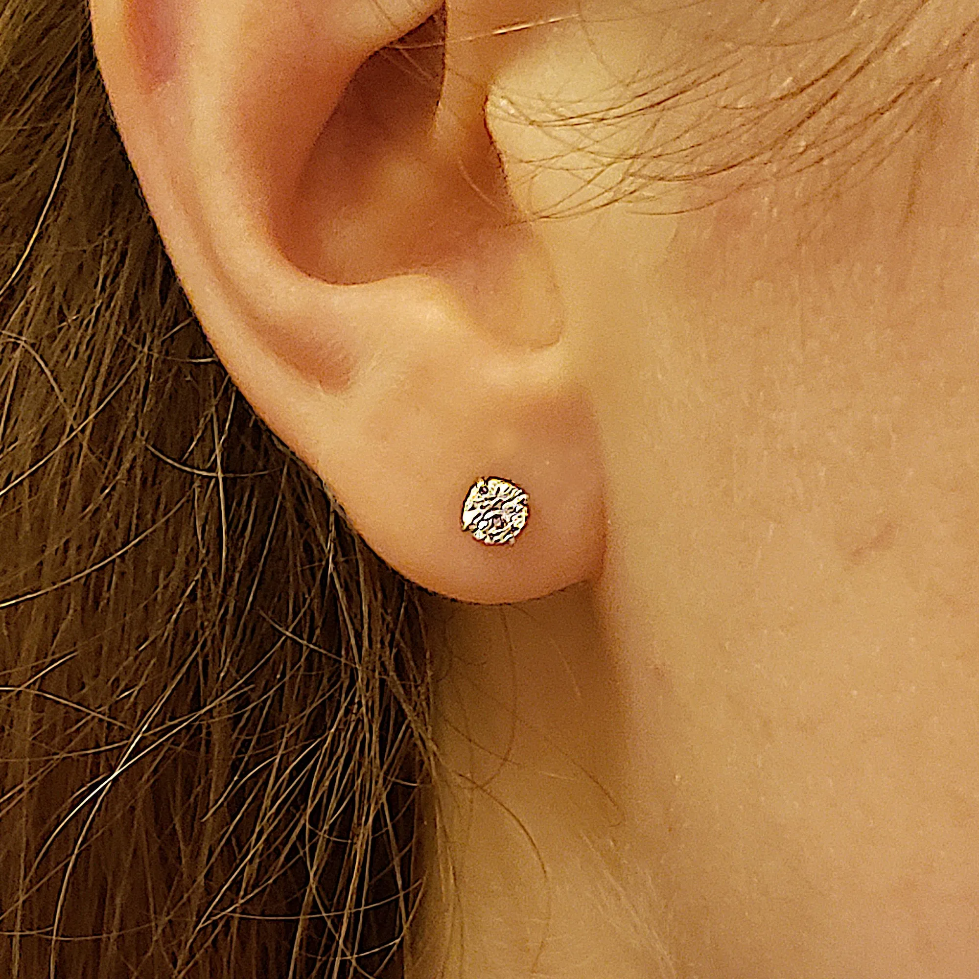 Diamond Stud Earrings, 0.17ct Total Weight