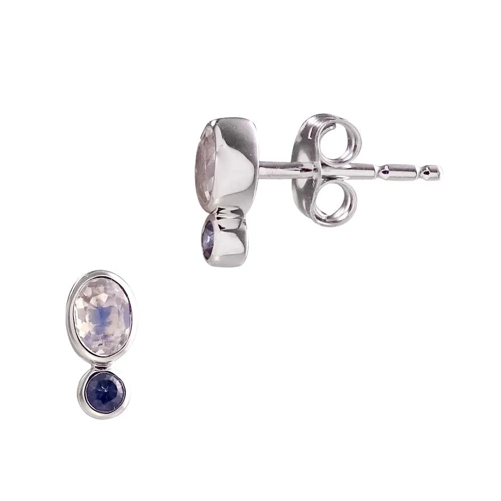 Double Stone Spectra Studs