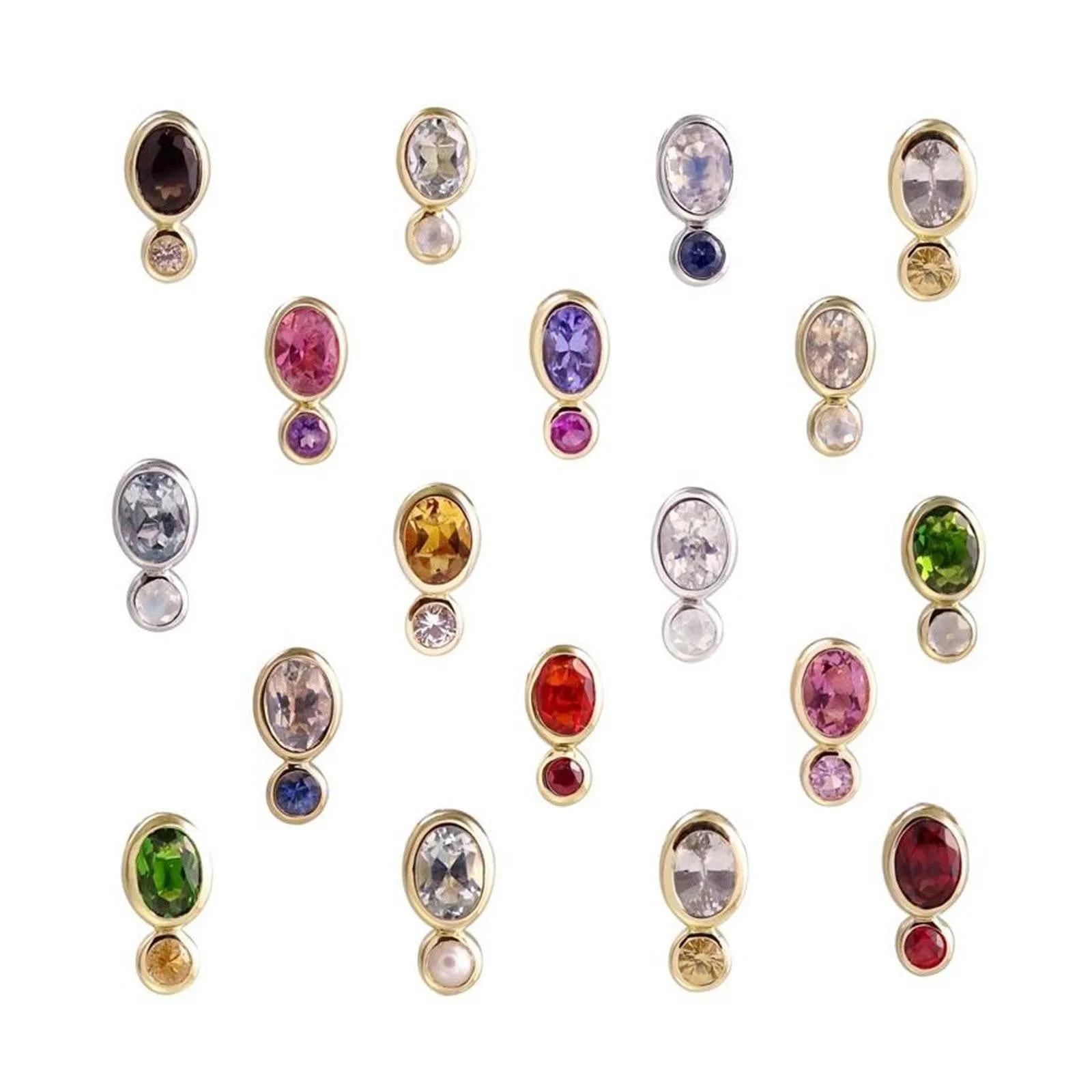 Double Stone Spectra Studs