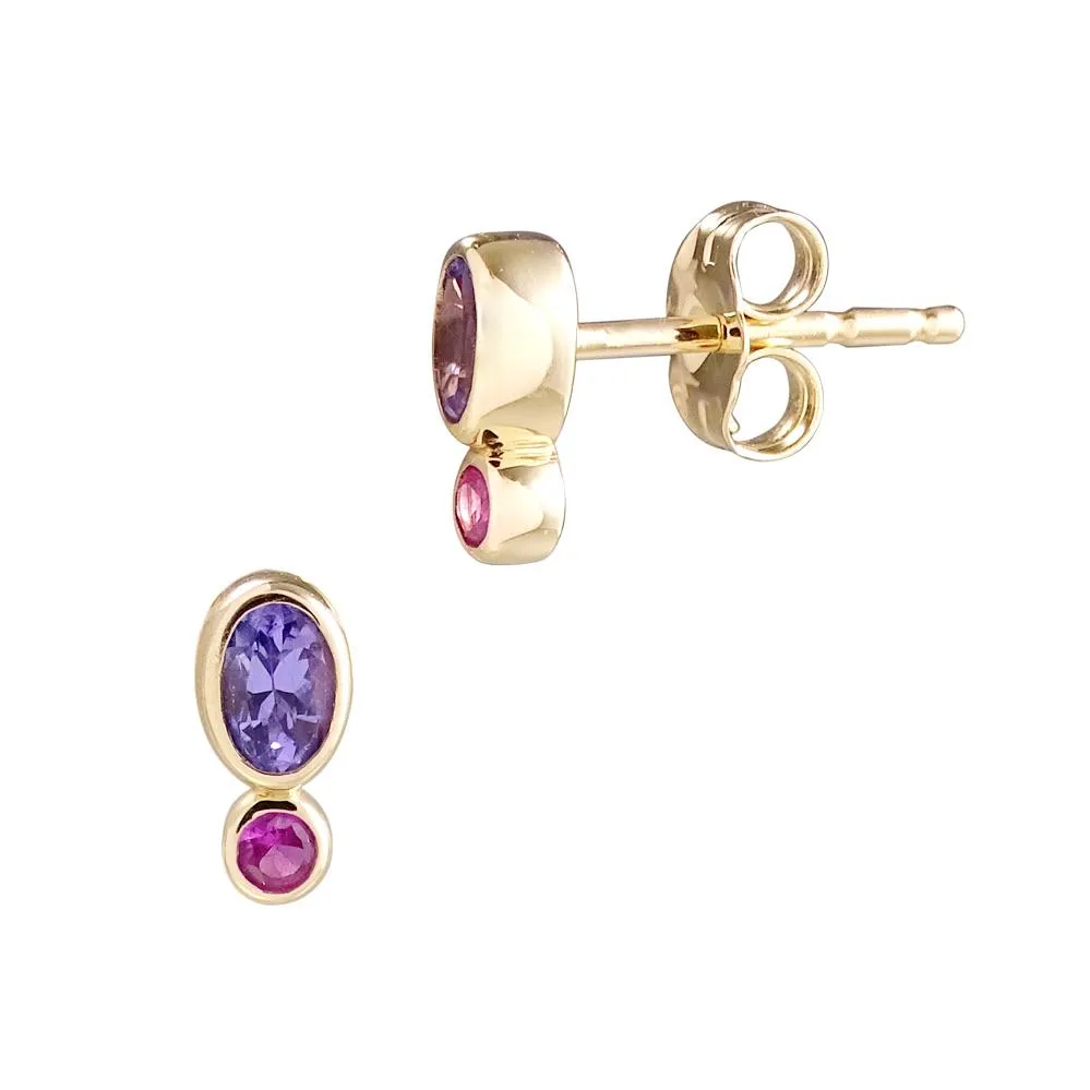 Double Stone Spectra Studs