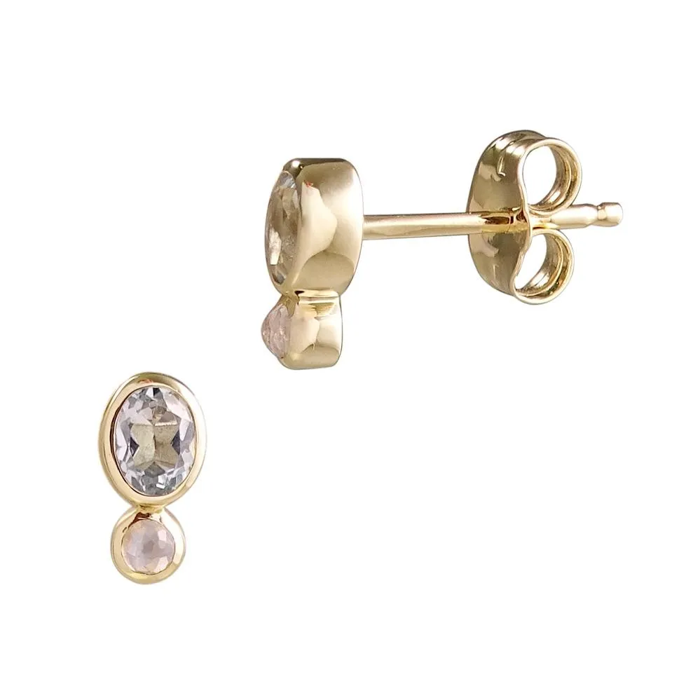 Double Stone Spectra Studs