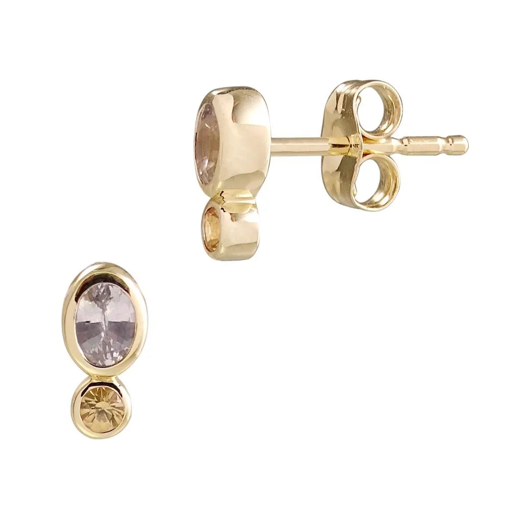 Double Stone Spectra Studs