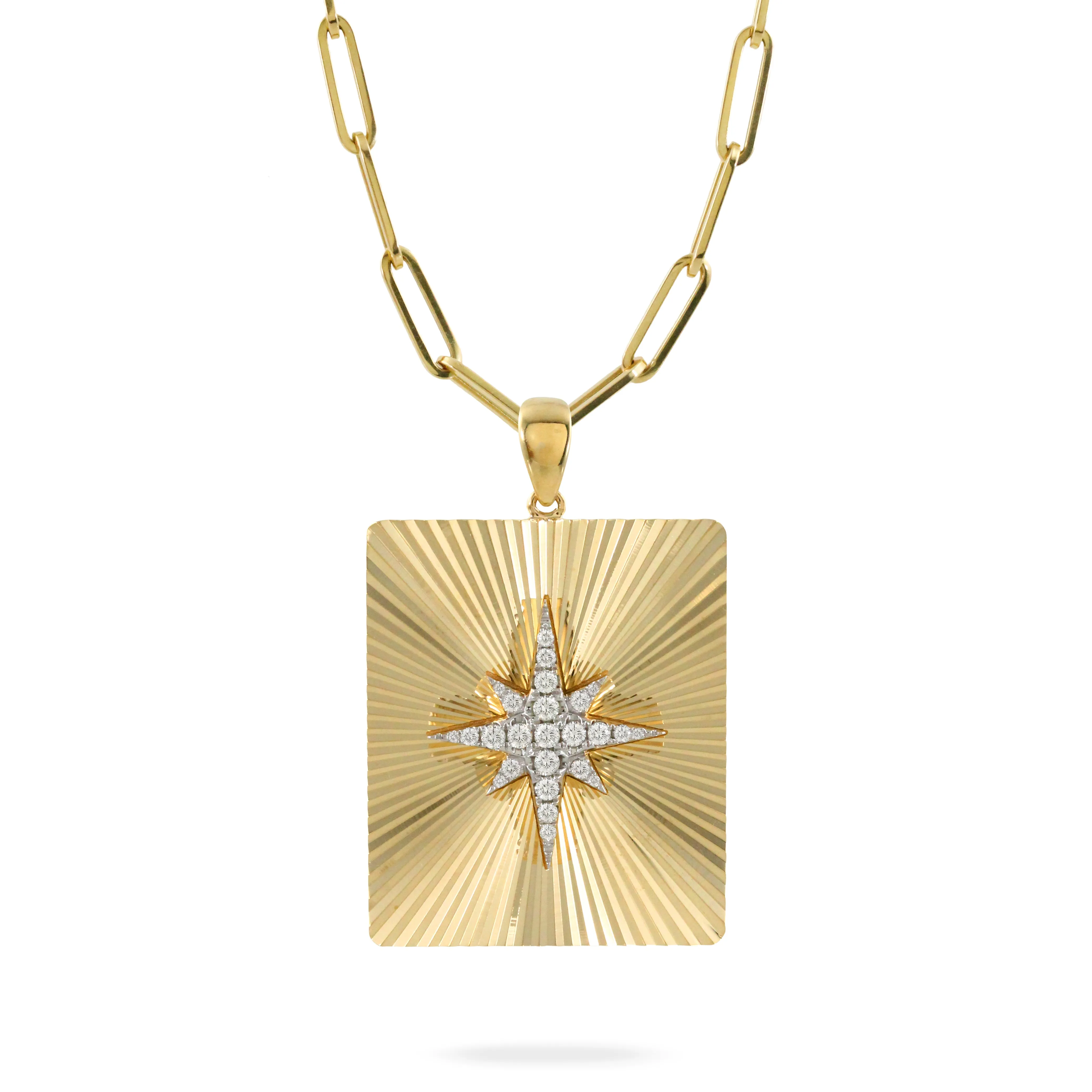 Doves Diamond Star Pendant