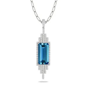 Doves London Blue Topaz Necklace