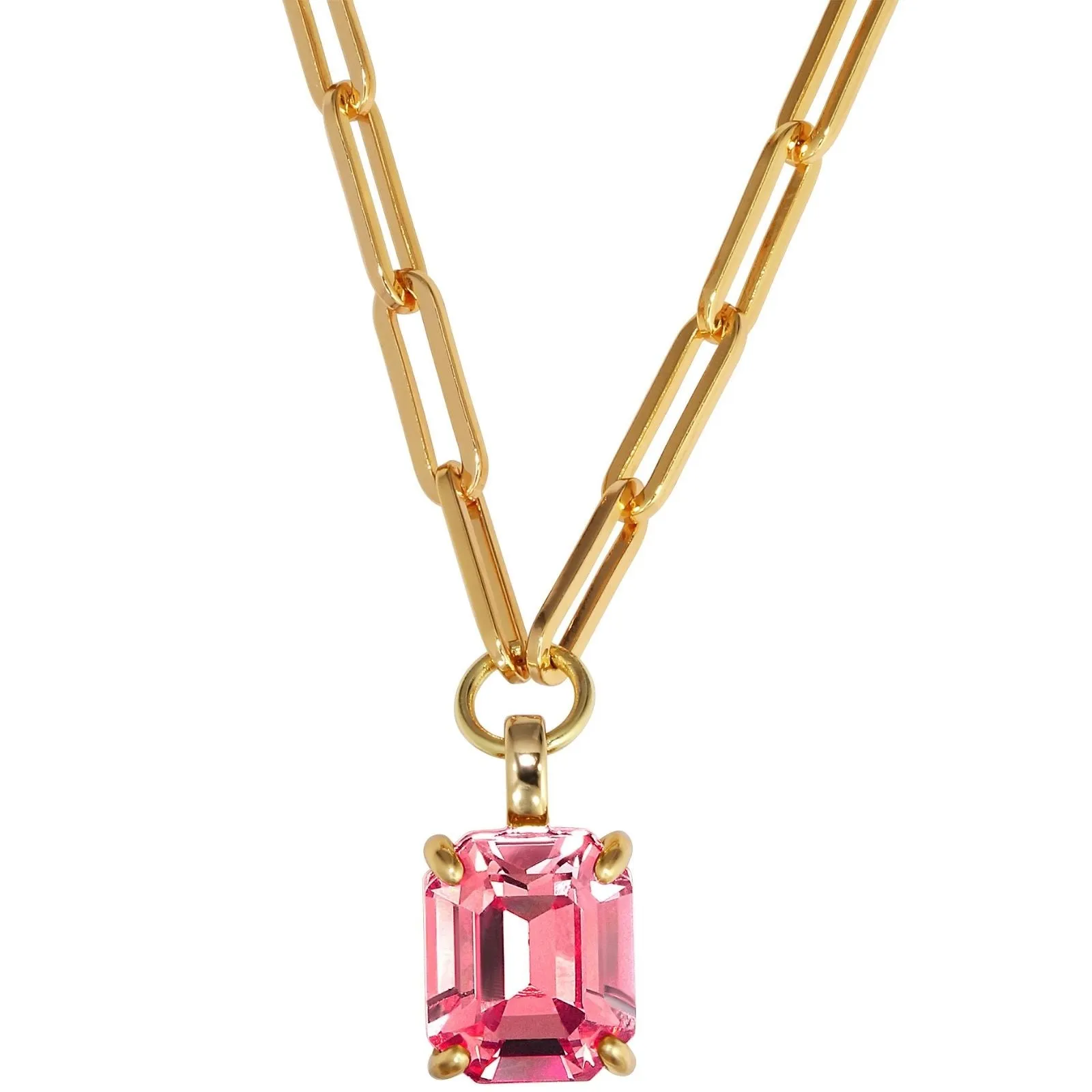 Dyrberg Kern Octa Gold Necklace - Light Rose