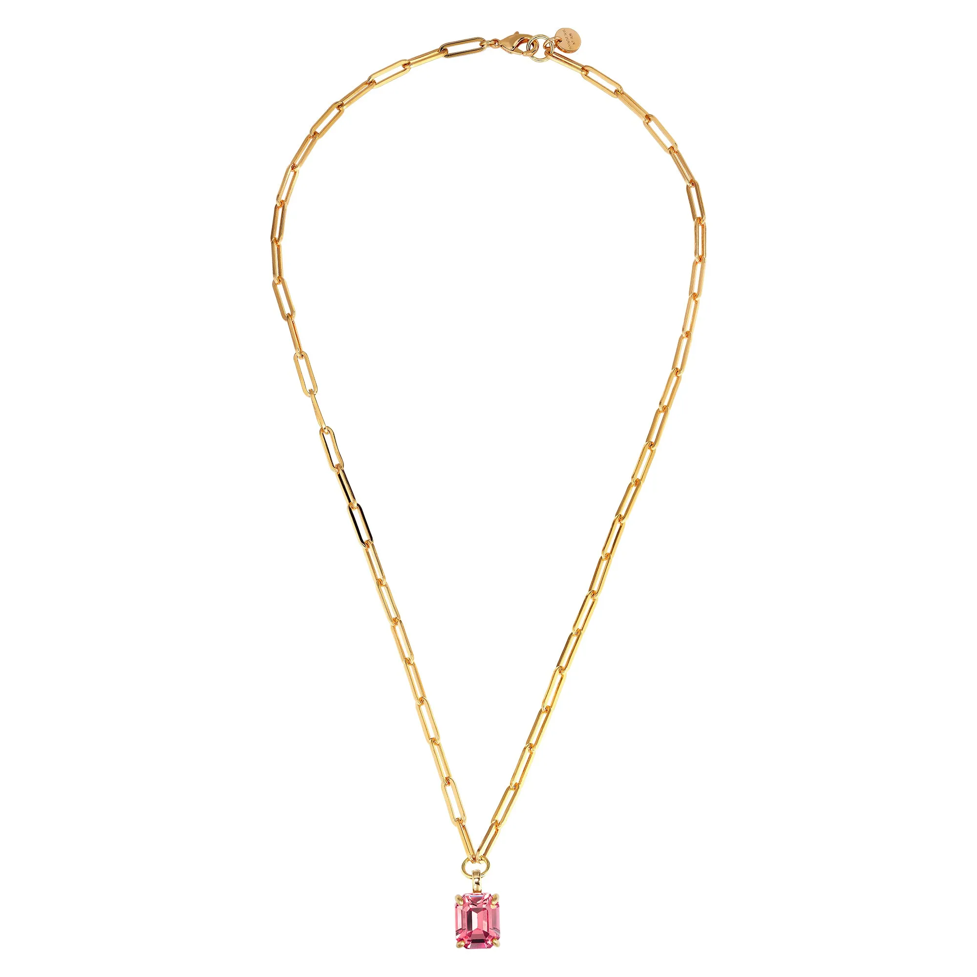 Dyrberg Kern Octa Gold Necklace - Light Rose