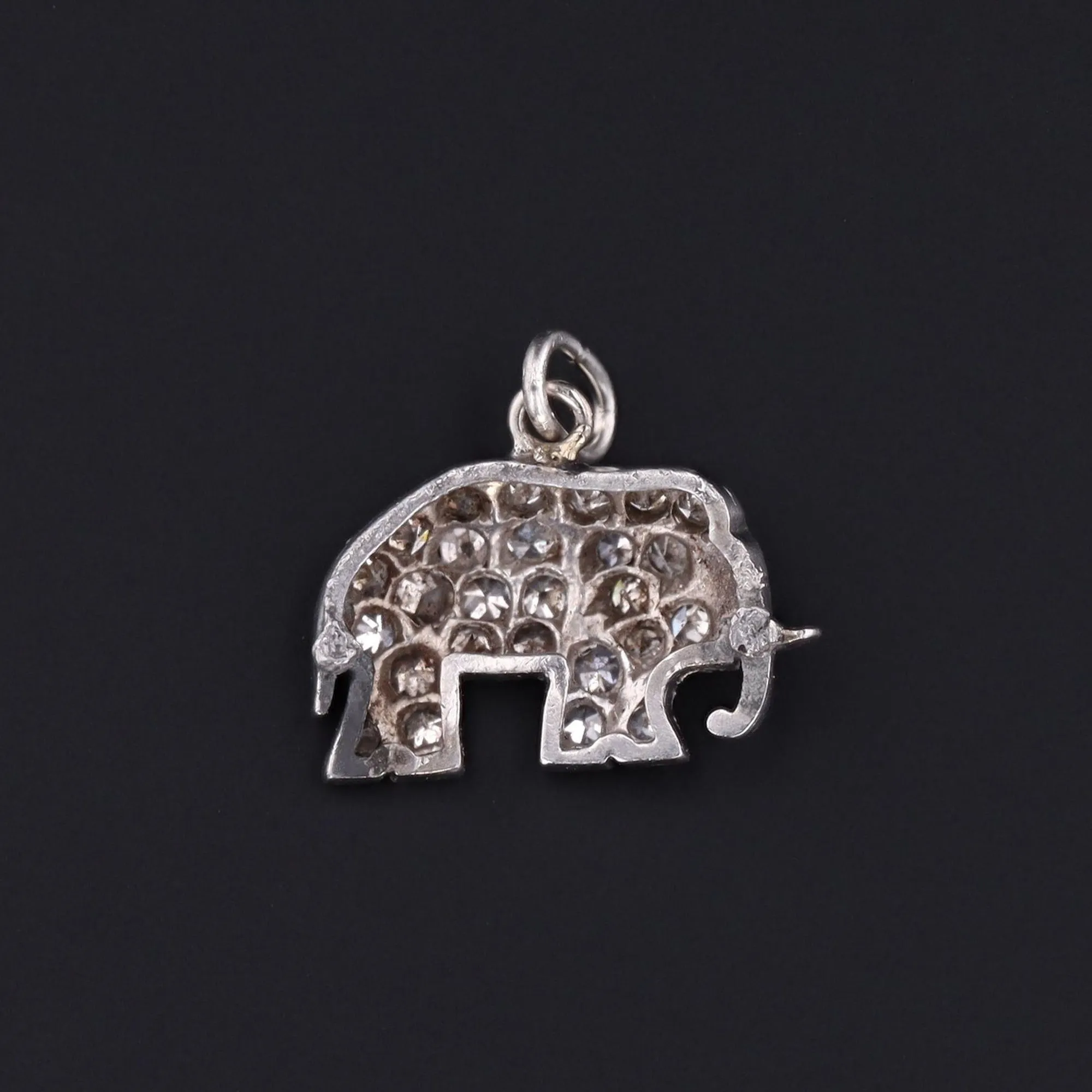 Elephant Charm | Platinum Elephant Charm