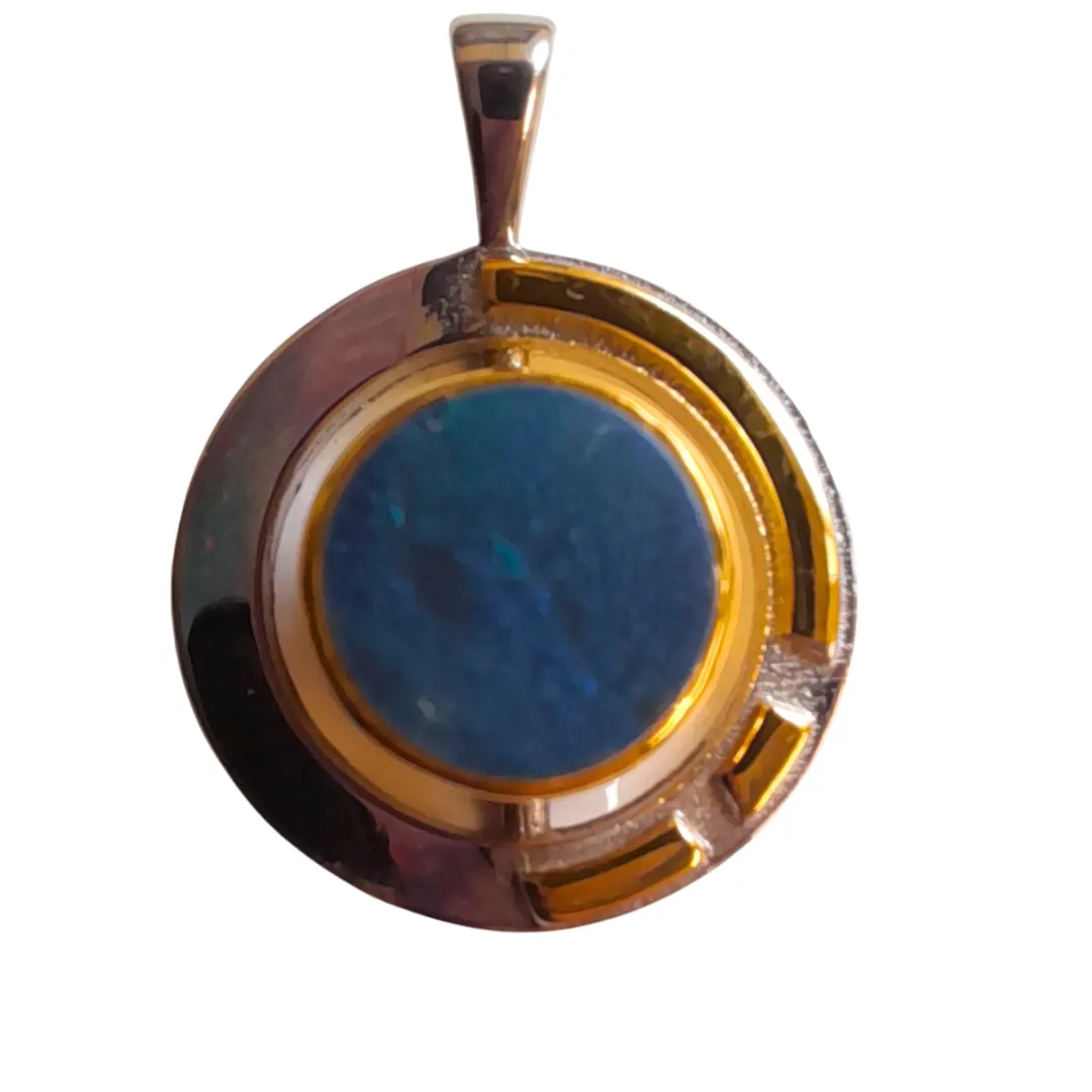 Elodie Pendant in silver gold & various gemstones