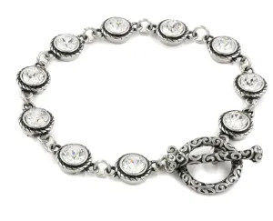 Engraved Personalized Crystal Birthstone Bracelet