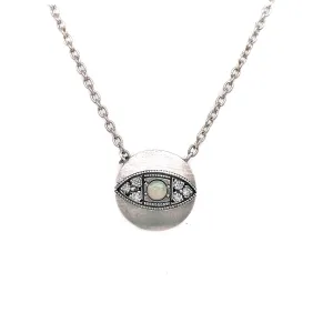 Evie Opal and Diamond Necklace
