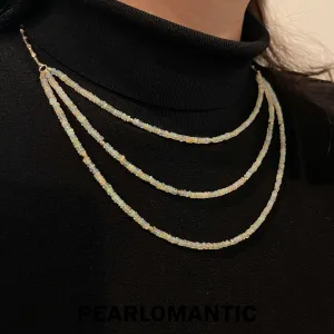 [Fine Jewelry] Three Layer Vintage Style Natural Opal Necklaces