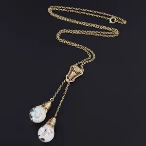 Floating Opal Necklace | 14k Gold Necklace
