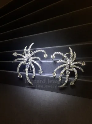 Floral Diamond Earrings