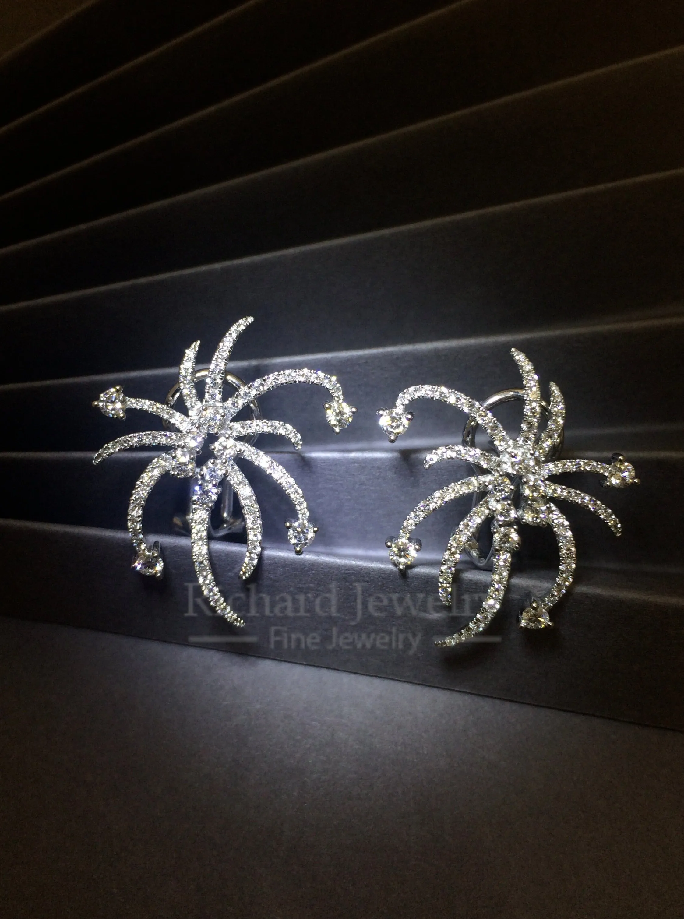Floral Diamond Earrings
