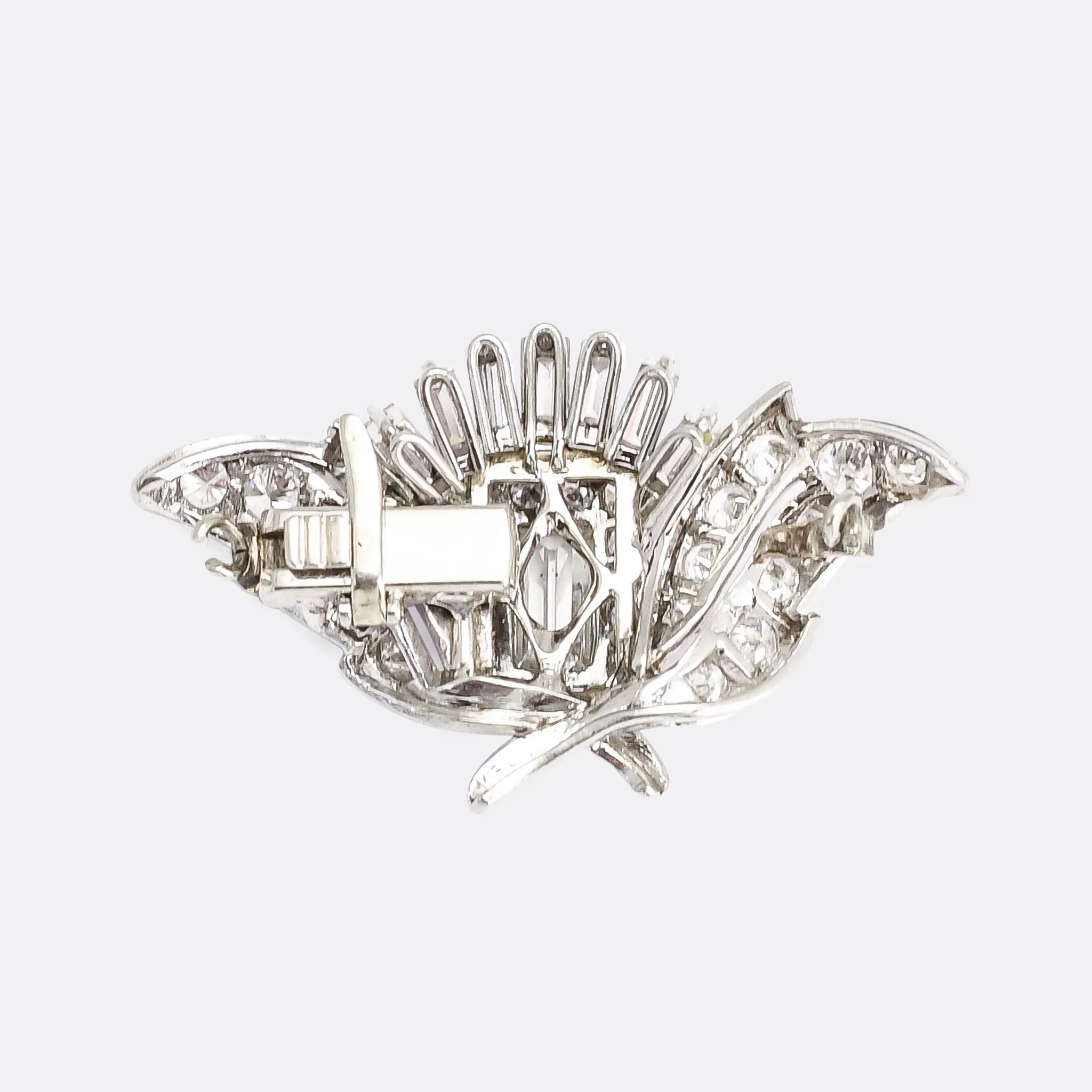 French Art Deco Diamond Clasp