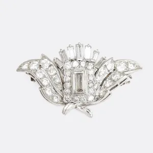French Art Deco Diamond Clasp