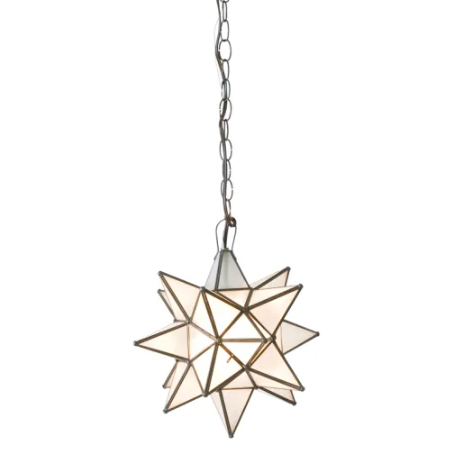 FROSTED STAR PENDANT, SMALL