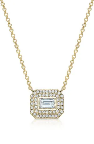 Gabriella Baguette Diamond Pendant