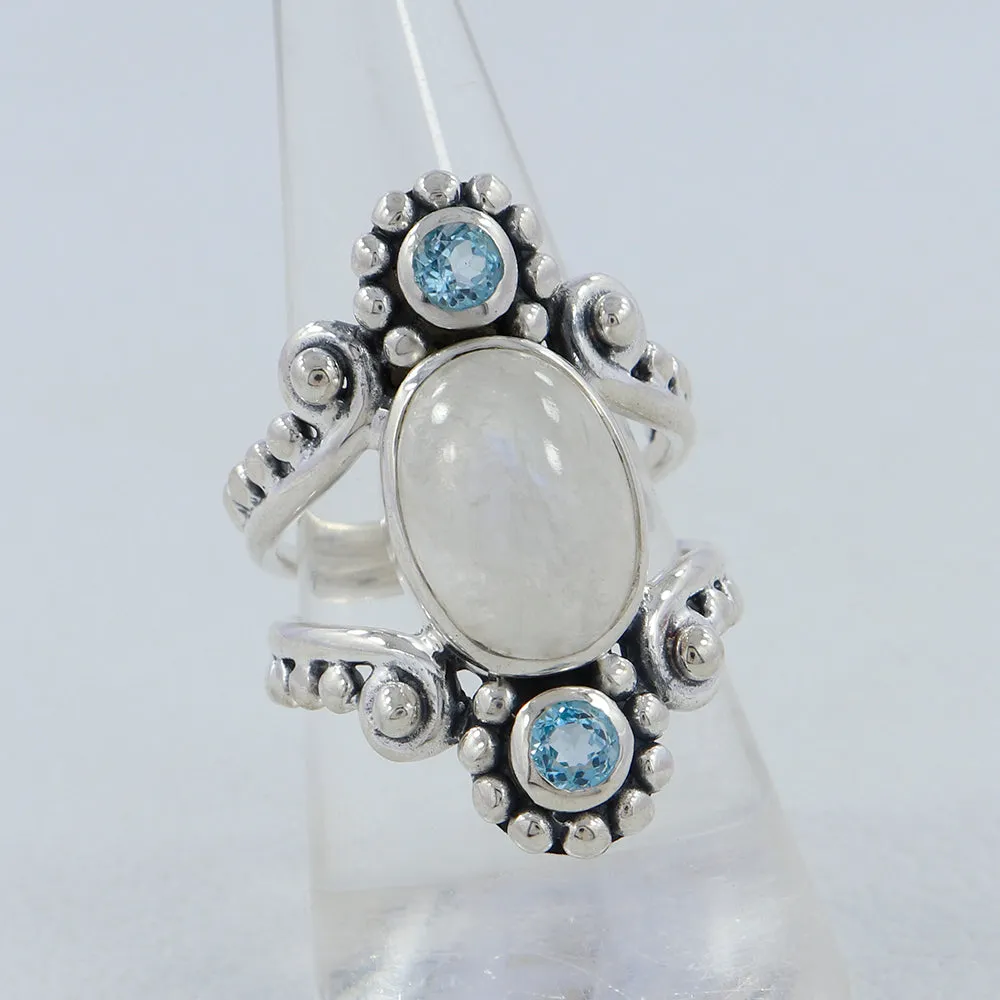 Genuine Tanzanite, Iolite Artisan Rings