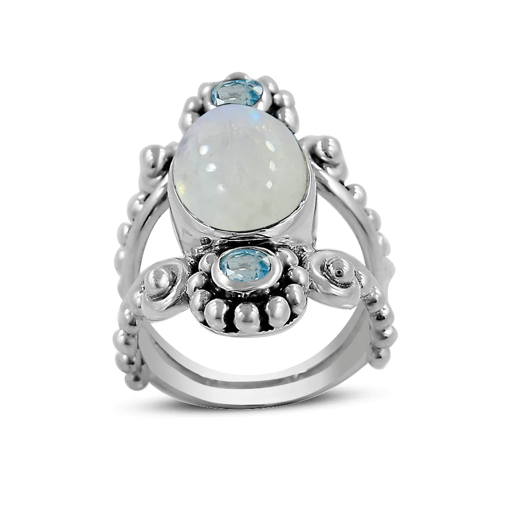 Genuine Tanzanite, Iolite Artisan Rings