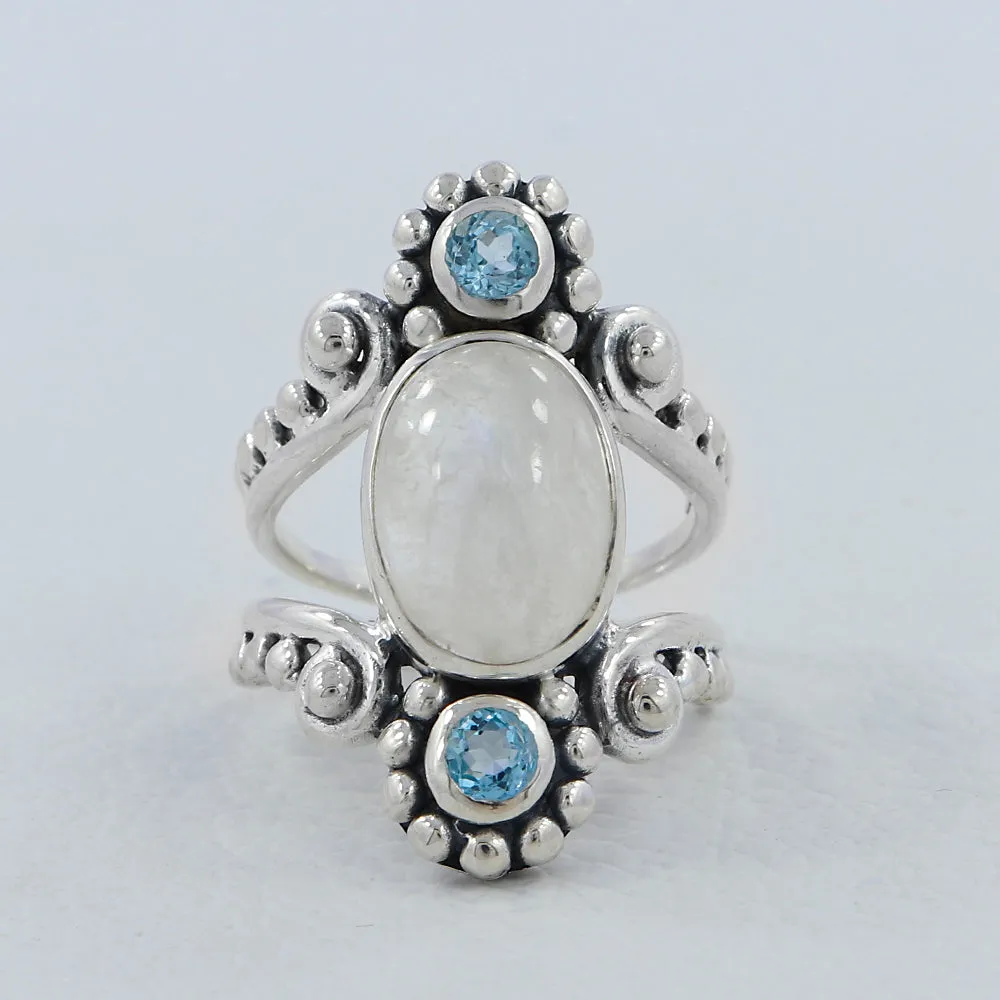 Genuine Tanzanite, Iolite Artisan Rings