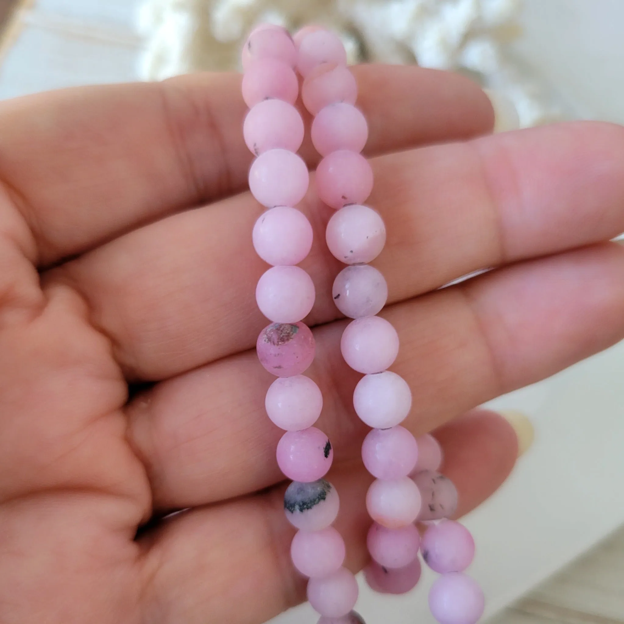 Girl's Natural Stone Bead Bracelets - 1 Add On Bracelet - Multiple Color Choices