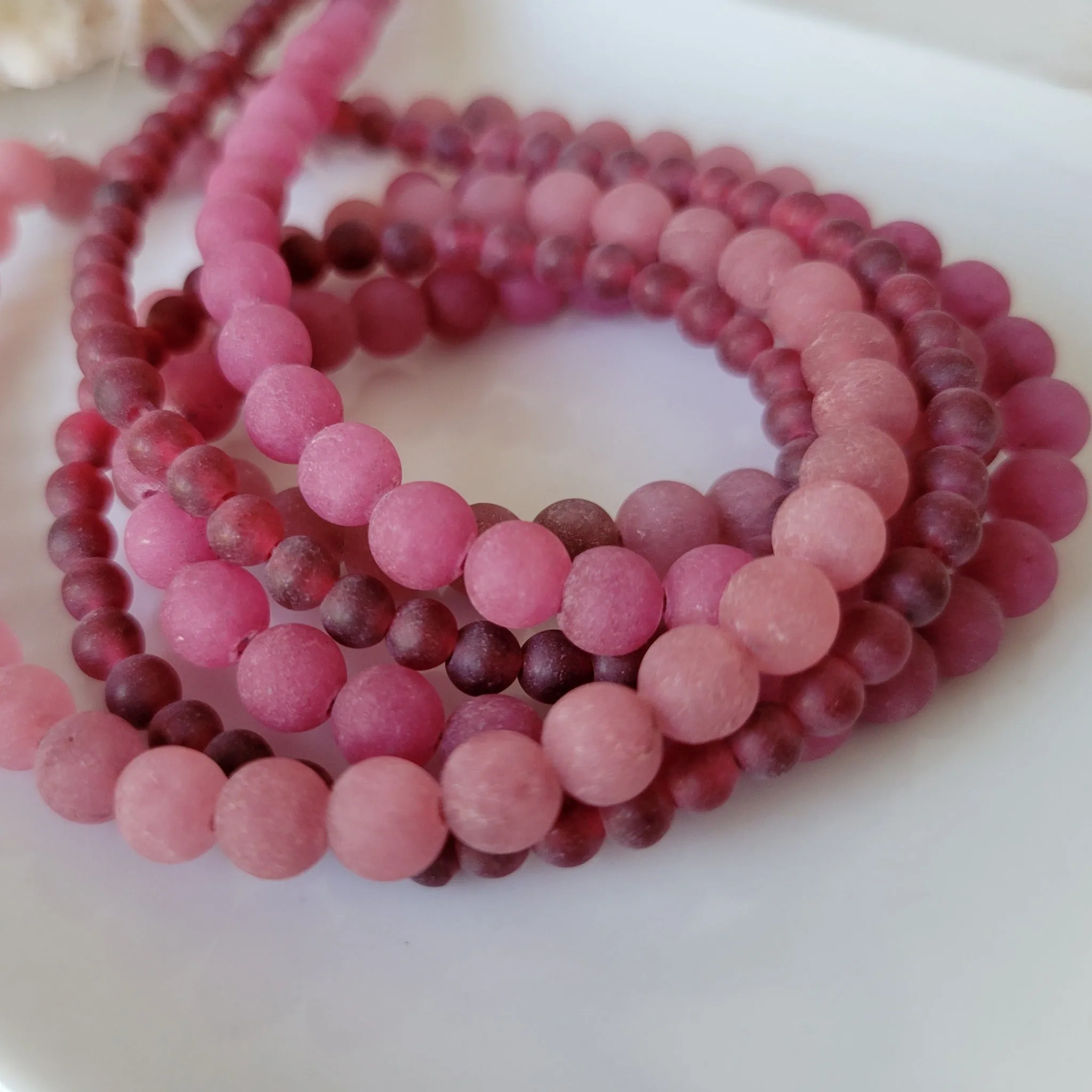 Girl's Natural Stone Bead Bracelets - 1 Add On Bracelet - Multiple Color Choices