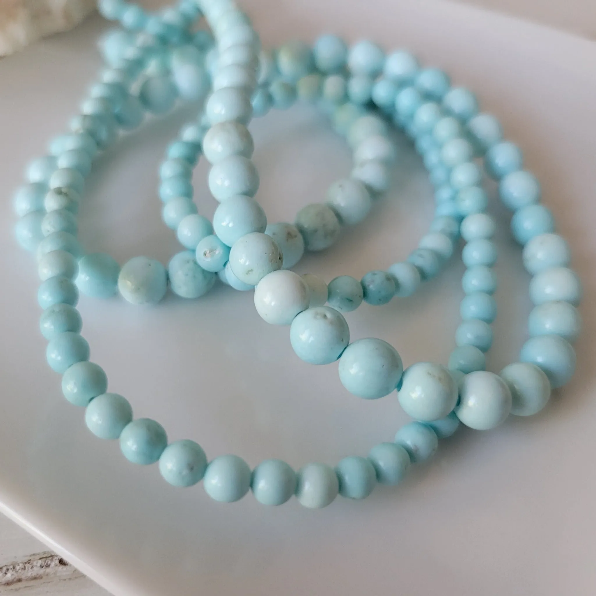 Girl's Natural Stone Bead Bracelets - 1 Add On Bracelet - Multiple Color Choices