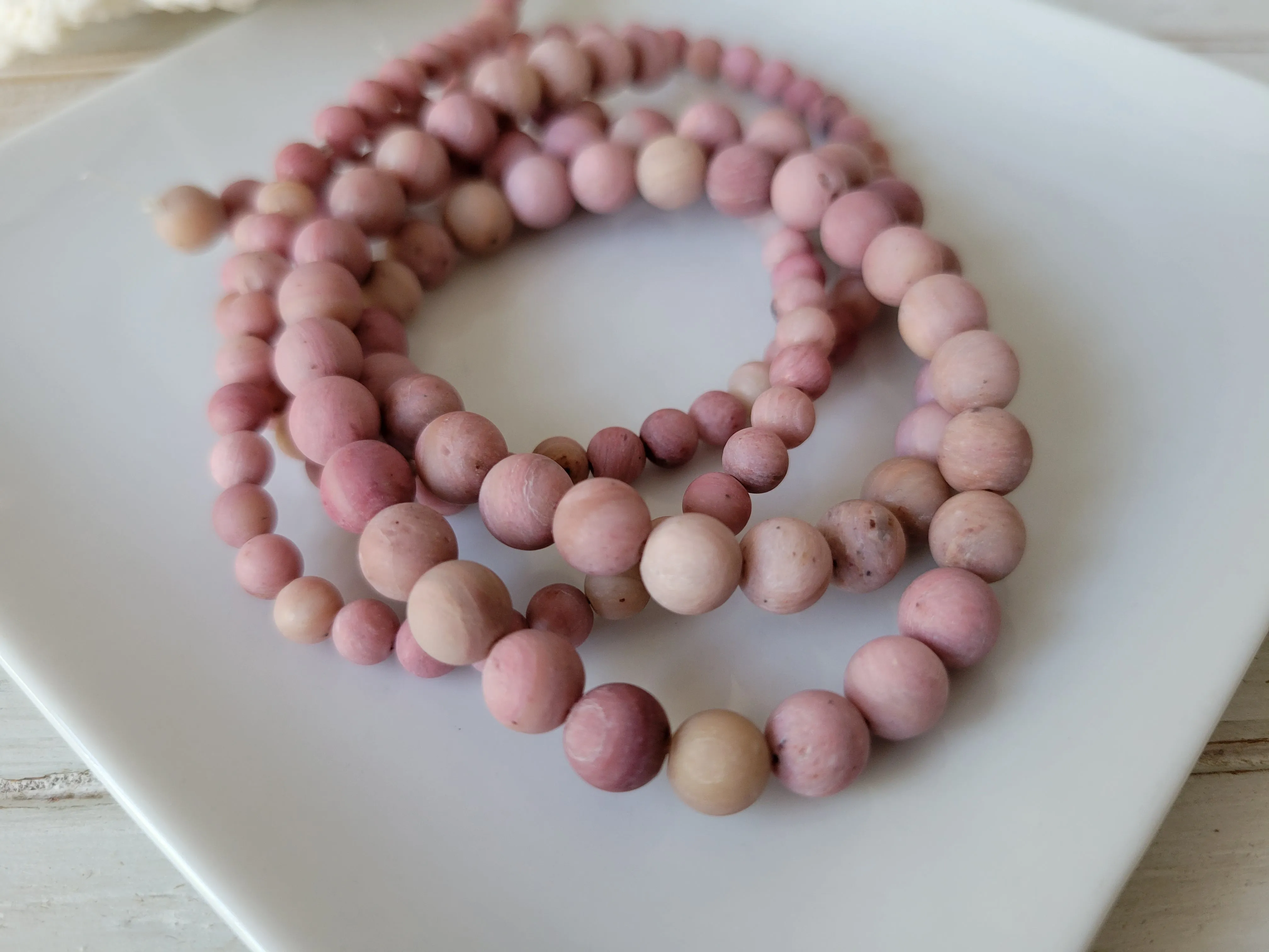 Girl's Natural Stone Bead Bracelets - 1 Add On Bracelet - Multiple Color Choices