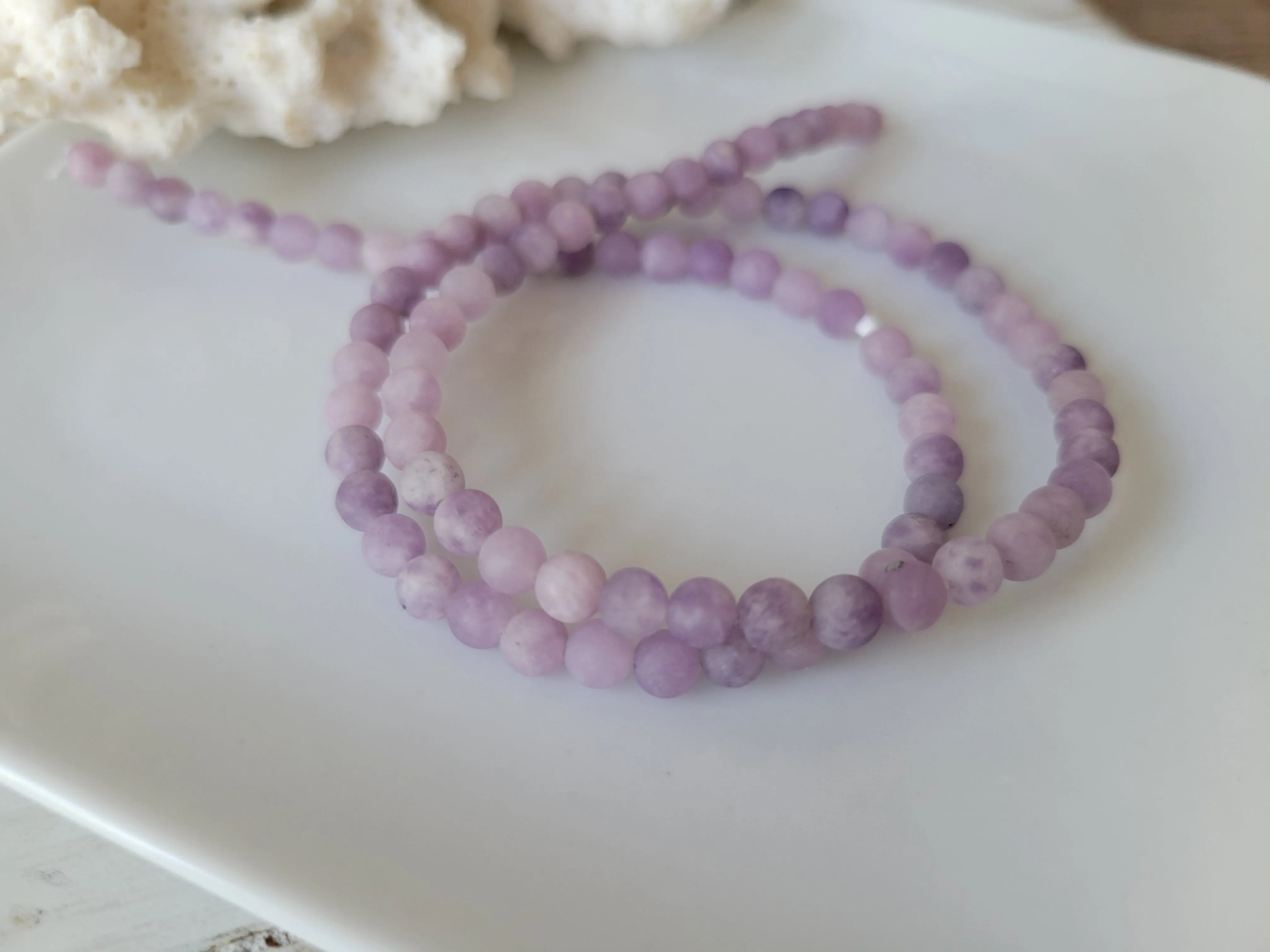 Girl's Natural Stone Bead Bracelets - 1 Add On Bracelet - Multiple Color Choices