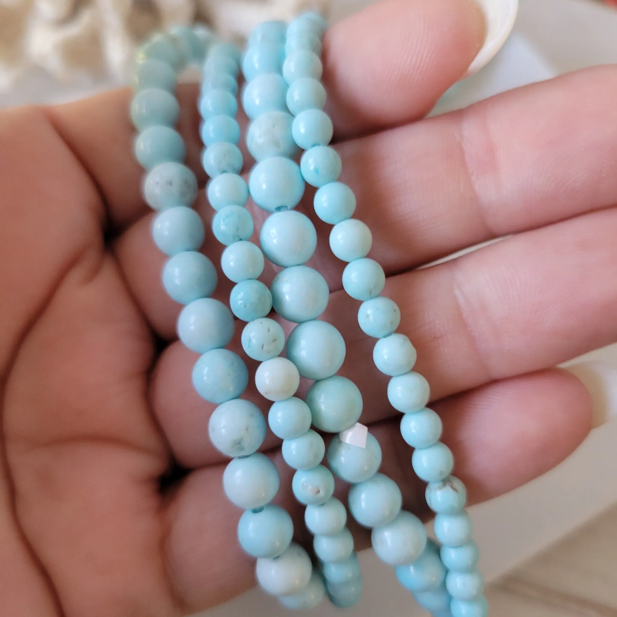 Girl's Natural Stone Bead Bracelets - 1 Add On Bracelet - Multiple Color Choices