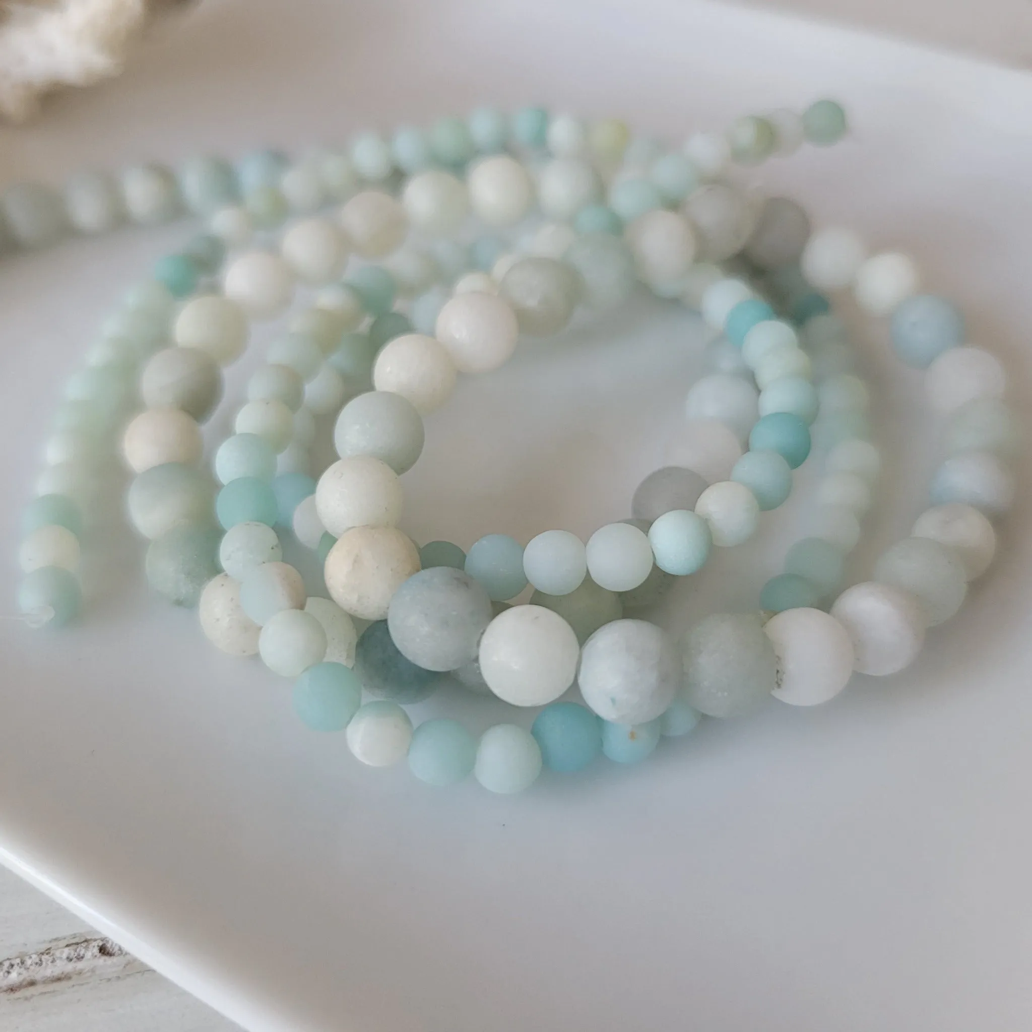 Girl's Natural Stone Bead Bracelets - 1 Add On Bracelet - Multiple Color Choices