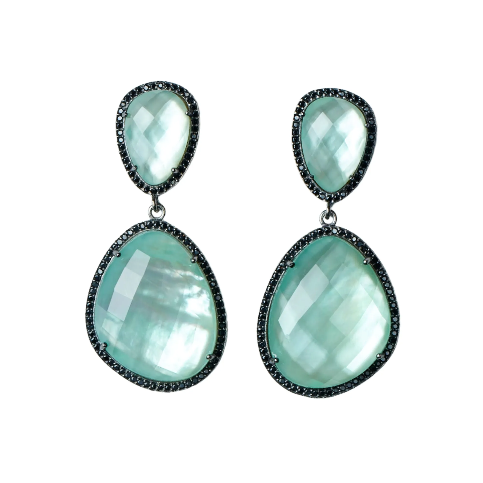 Glimmer and Glow Freeform Drop Earrings - Sapphire Blue