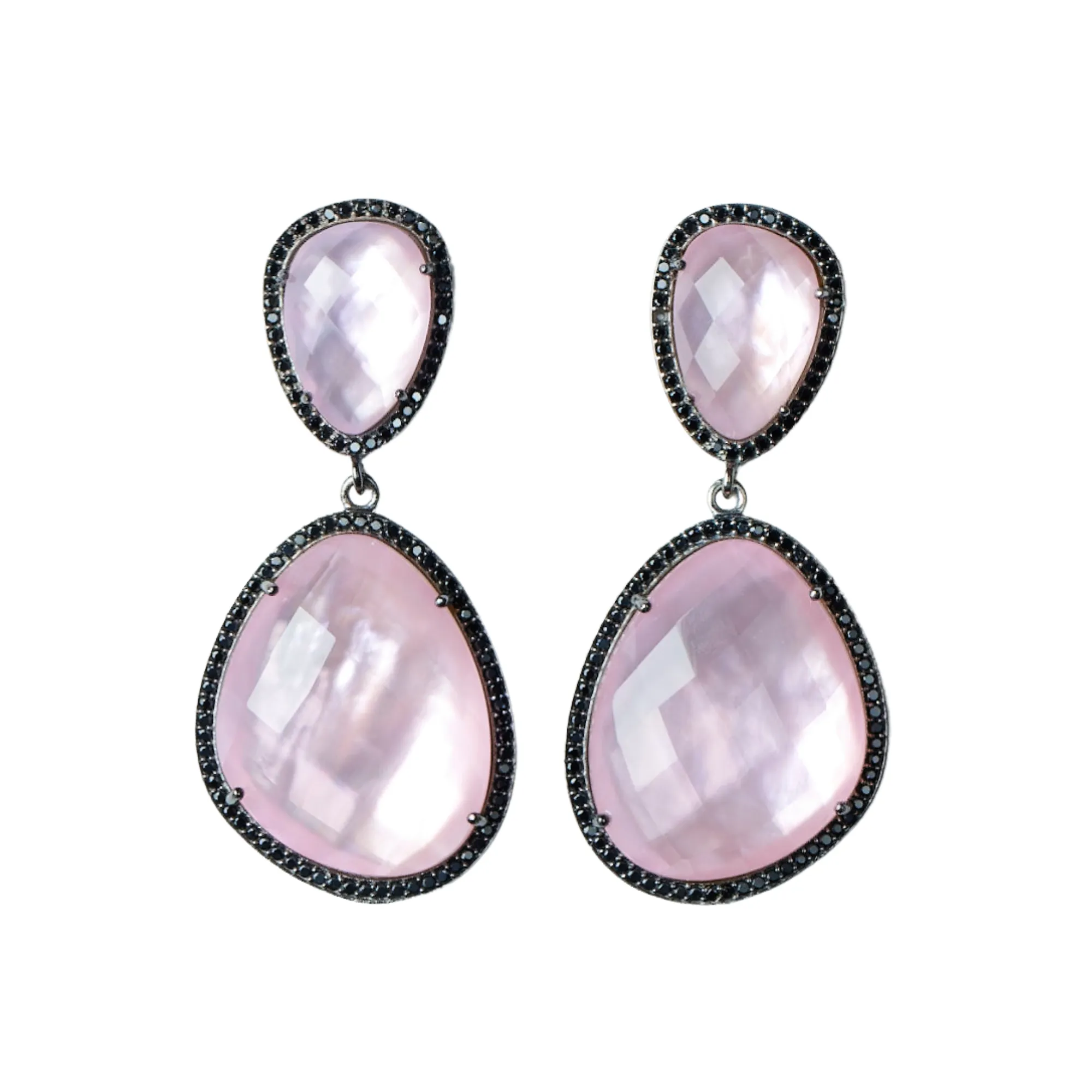 Glimmer and Glow Freeform Drop Earrings - Sapphire Blue