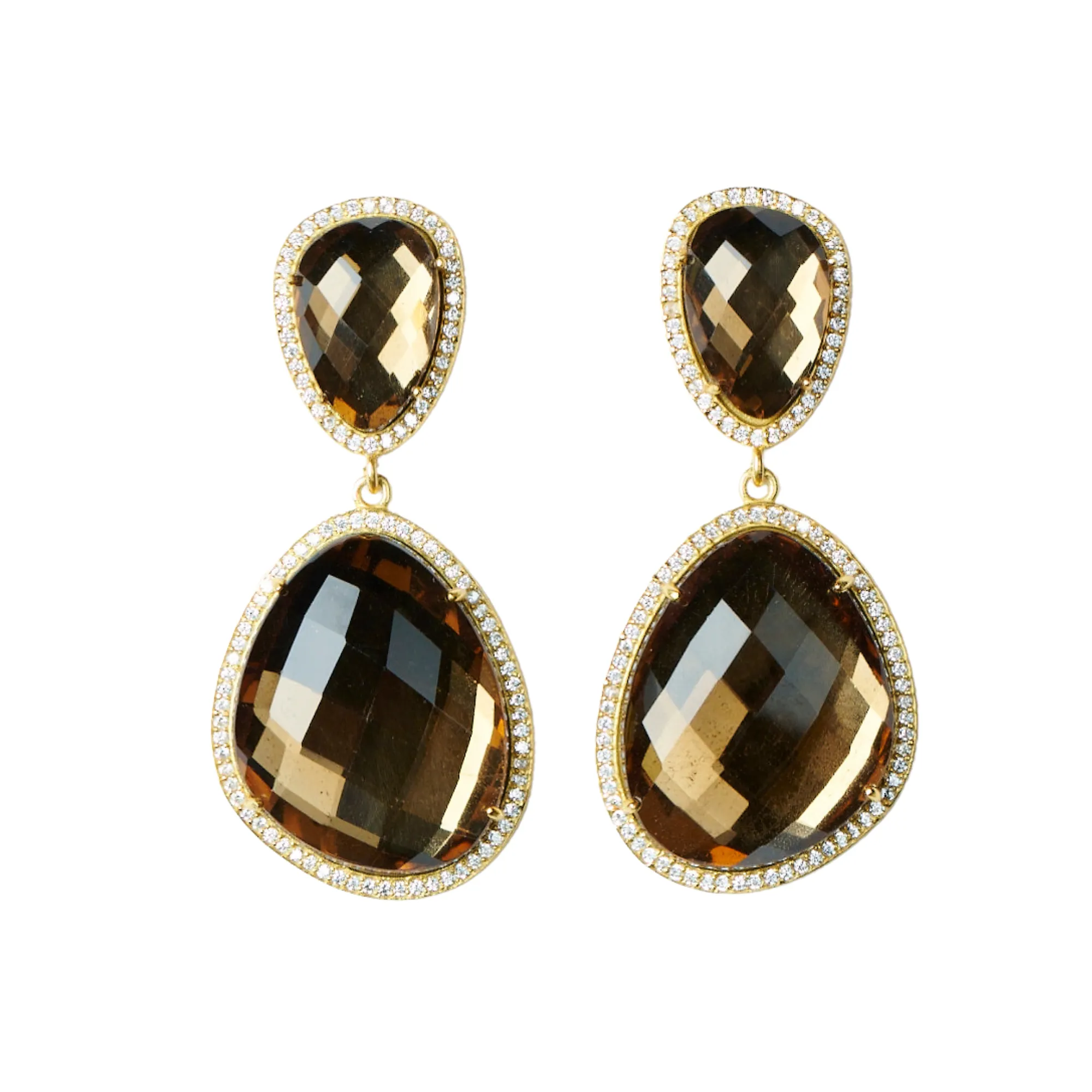 Glimmer and Glow Freeform Drop Earrings - Sapphire Blue
