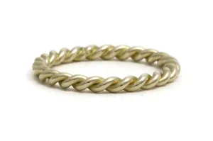Gold Rope Twist Ring, heavy weight