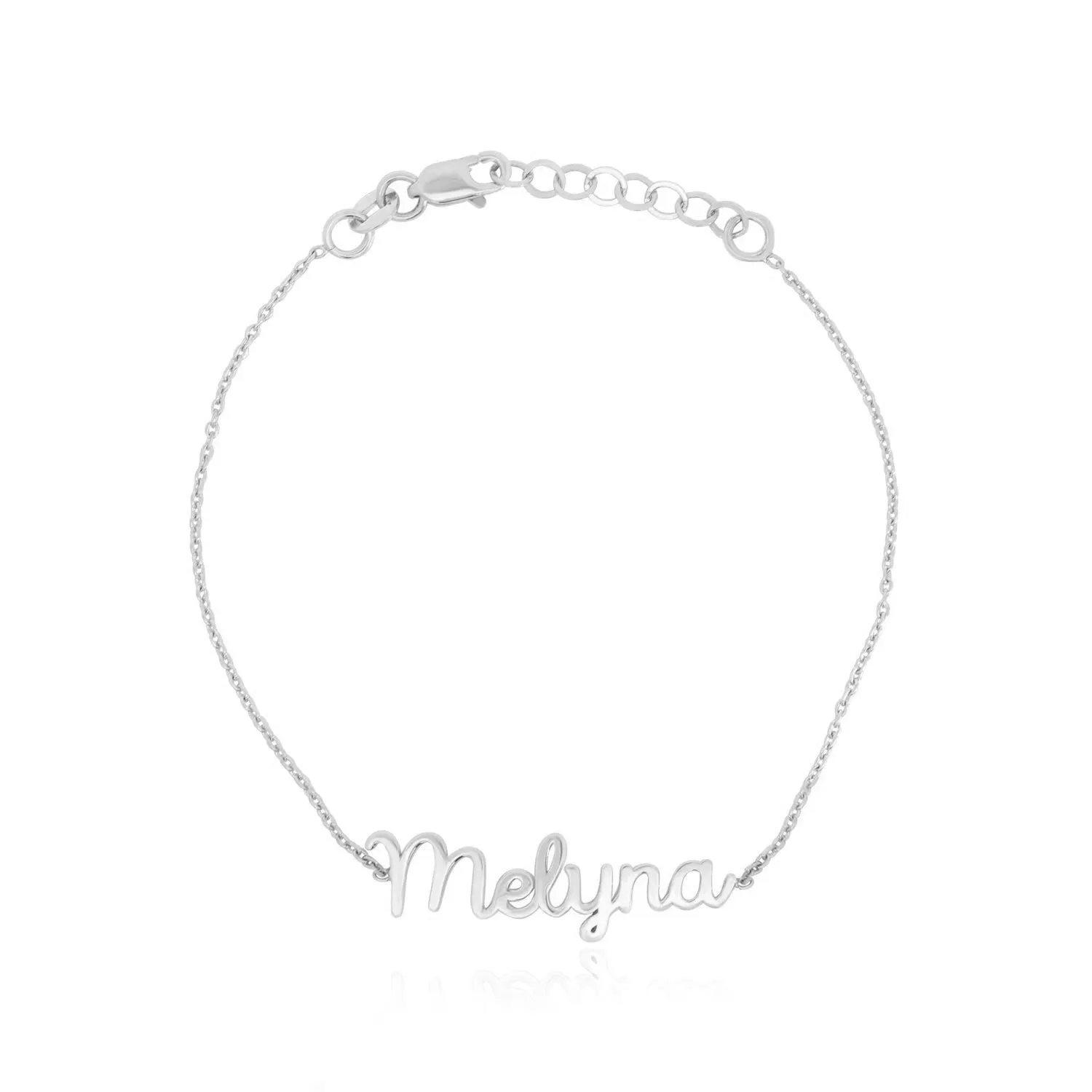 Gold Script Name Bracelet