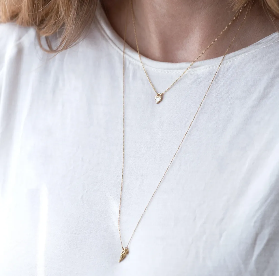 Graduated Baguette Diamond Pendant Necklace