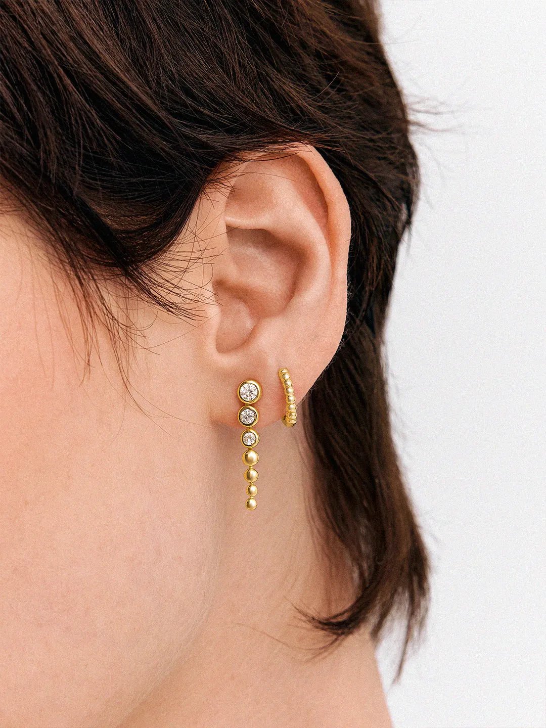 Graduated Sapphire Beads Drops