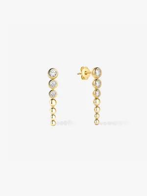Graduated Sapphire Beads Drops