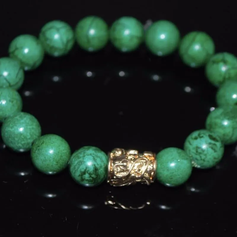 Green Turquoise Rose Gold Ascent Bracelets