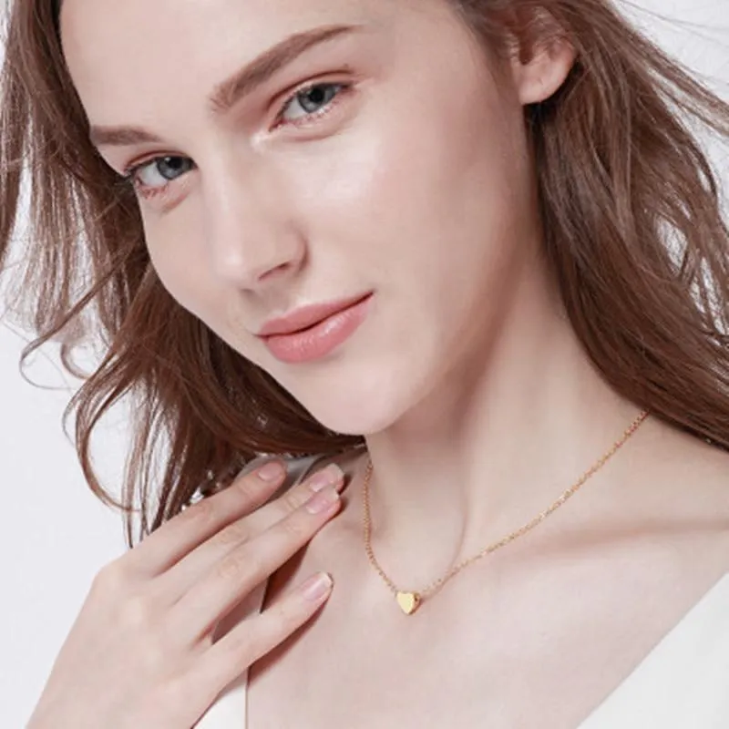 Heart And Star Pendants Necklaces Stainless Steel Necklace