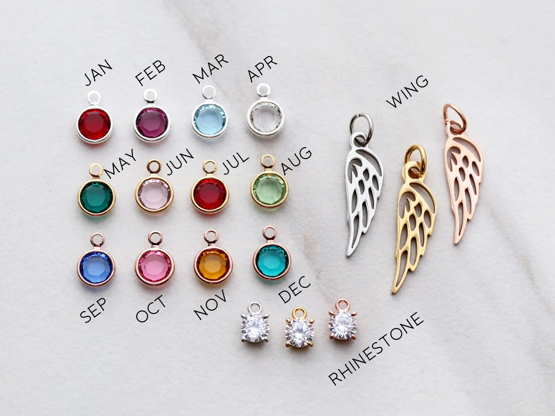 Heart Birthstone Initial Bracelet